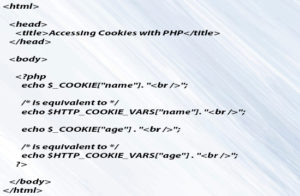 Accessing Cookies with PHP