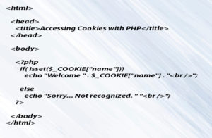 (PHP-Cookies) Accessing Cookies with PHP
