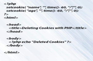 Deleting Cookie with PHP